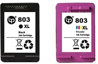 blue power BP 803 (Black & Tri-Color)(Combo Pack) Ink Cartridge For 803 Black + Tri Color Combo Pack Ink Cartridge