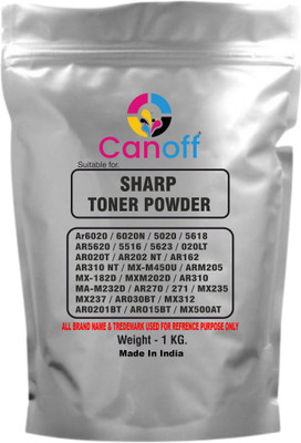 canoff High Quality Ultra Dark Toner Powder 1kg. For Sharp Ar6020/6020N/5020/5618 Black Ink Toner Powder
