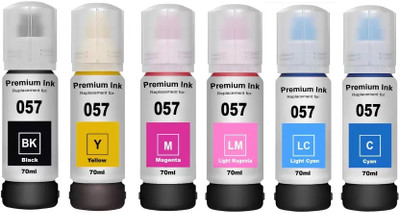 GPN PRINT Refill Ink 057 (70ml X 6 Color)For L8050,L18050,L8150W Printers Black + Tri Color Combo Pack Ink Bottle GPN PRINT Refill Ink 057 (70ml X 6 Color)For L8050,L18050,L8150W Printers Black + Tri Color Combo Pack Ink Bottle