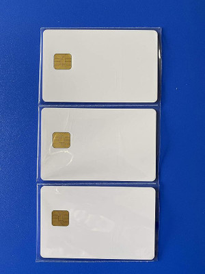 Salty PVC CHIP Card SLE/ISSI 4428 Contact IC Card for for Inkjet Printers Pack of 100 White Ink Cartridge