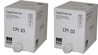 verena CPI 10 COMPATIBLE INK FOR GESTETNER DUBLICATOR (Pack Of 2) Black Ink Cartridge