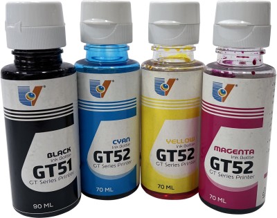 UV Refill Ink Compatible For DeskJet GT5810 GT5820 Printers BK 90 ML C/M/Y 70 ML Tri-Color Ink Bottle