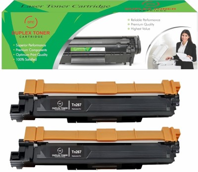 DUPLEX TONER CARTRIDGE DTC TN-267 Compatible for Brother HL-L3210CW, L3230CDN, L3270CDW Printers Black - Twin Pack Ink Cartridge