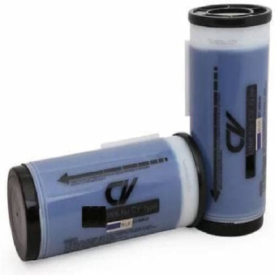 wetech CV/CZ Blue Duplicator ink Bottle Pack of 2 Bottle Use for RISO CV 3230/3130/3030 Blue Ink Bottle
