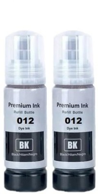 canoff 012 Refill Ink Black High Quality (70ml X Pack of-2) For L8180,L8160 Printers Black - Twin Pack Ink Bottle