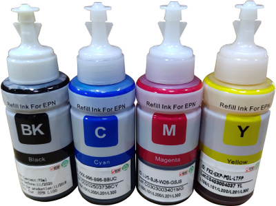 uv infotech Refill Ink For Use In ep L455 Printer - Cyan, Magenta, Yellow & Black - 70 ML Each Bottle Black + Tri Color Combo Pack Ink Bottle uv infotech Refill Ink For Use In ep L455 Printer - Cyan, Magenta, Yellow & Black - 70 ML Each Bottle Black + Tri Color Combo Pack Ink Bottle