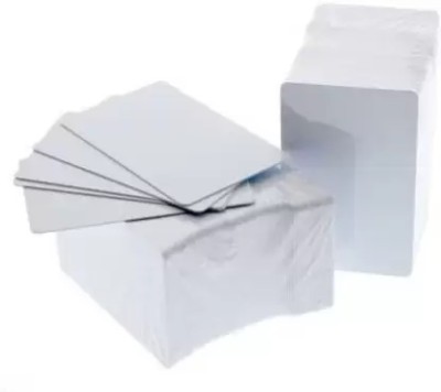 GPN PRINT PVC PLAIN WHITE Inkjet ID Cards (Pack of 100)For Compatible Canon White Ink Toner