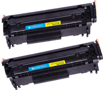 ZEBRONICS 12A PACK Of 2 ZEB Black Ink Toner