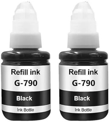 canoff Compatible Refill Ink GI790 Black-135ml for G1000 Printer(2PCS) Black Ink Bottle