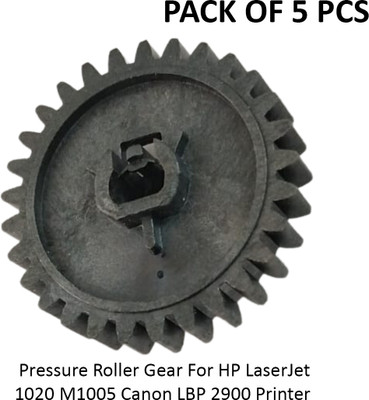 Ab enterprises Pressure Roller Gear For M1005 1020 Cann LBP 2900 printer (Pack of 5 Pcs) Grey Ink Toner