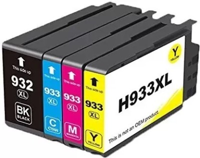 GPN PRINT 932XL & 933XL Compatible ink cartridge set. For Use In HP Office Jet Pro 6100, Black + Tri Color Combo Pack Ink Cartridge