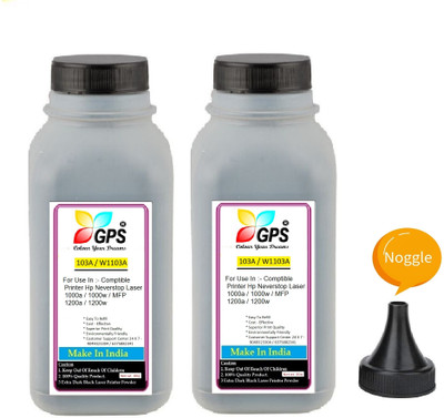 GPS Colour Your Dreams 103A / W1103A Toner Neverstop Laser Printer ( Pack Of 2 ) Black Ink Toner Powder