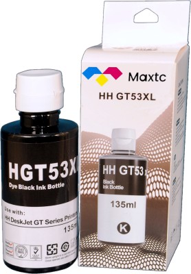 MAXTC GT53XL Refill dye Ink Compatible for 310,315,319,410,415,419,450,510,550,610 Black Ink Bottle