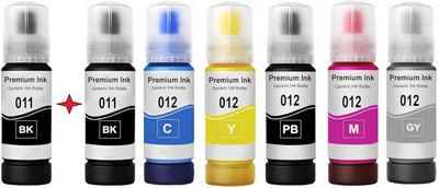 ZENCA TECHNOLOGIES 7 inktoner Black + Tri Color Combo Pack Ink Bottle