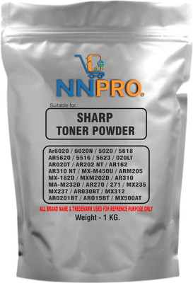 NNPRO Ultra Dark Black Toner Powder Suitable for Sharp 6020/6020N/AR5620 (1 Kg) Black Ink Toner Powder