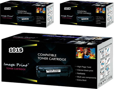 IMAGE PRINT 101/MLT D101S Compatible with Samsung Laser Printers SCX 3400... (Pack of 3) Black Ink Toner
