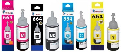 Condorex Ink & Toner Black + Tri Color Combo Pack Ink Bottle