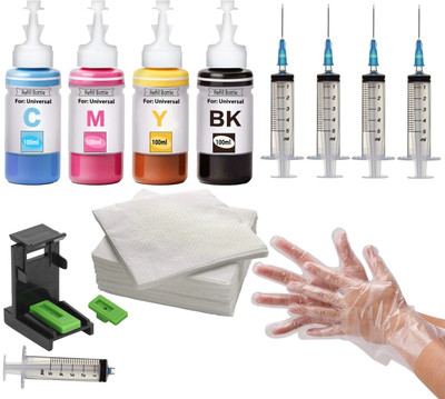 verena Refill Ink kit set Compatible For 2723 Multi-function WiFi Color Printer Black + Tri Color Combo Pack Ink Cartridge