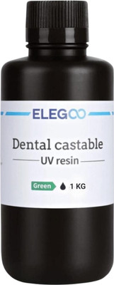 Agkem Castable 3D Printing Green Resin 1kg | UV-Curable LCD/DLP/SLA Green Ink Bottle