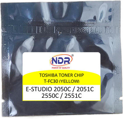 NDR TOSHIBA T-FC30P-Y-L For E-STUDIO 2050C 2051C 2550C 2551C Toner Chip Yellow Ink Cartridge