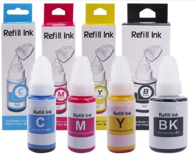 ASV Ink GI790 Ink Set: High-Quality Compatibility for Canon G-Series Printers Black + Tri Color Combo Pack Ink Bottle