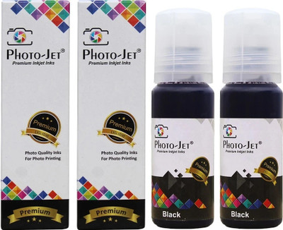 PHOTOJET 003 Ink for L3150, L3250, L3152, L3210 Printer-(70gm x 2 Black) - 501292 Black Ink Bottle