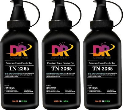 DR CARTRIDGE POINT TN-2365 Compatible For Brother DHL-L2321D L2361DN L2366DW Premium (3 Bottle) Black Ink Toner Powder