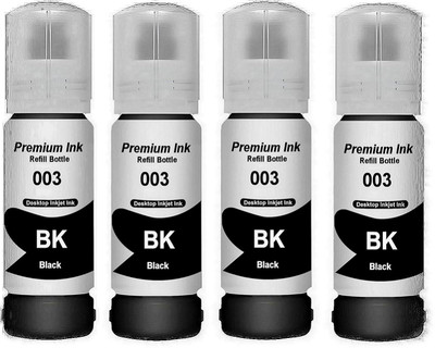 Gedi 003 Refill Ink Bottle Compatible with Epson Inkjet Printers Black Ink Bottle