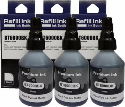 GPN PRINT High Quility Refill Ink BTD60BK/BT6000BK For Compatible Brother Printer (100ml Black Ink Bottle