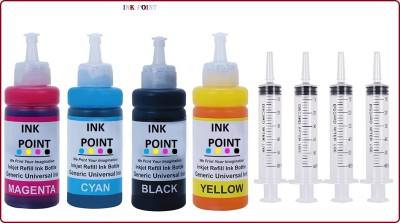 inkpoint Refill Ink For Use In HP DeskJet 2131 Printer Black + Tri Color Combo Pack Ink Black + Tri Color Combo Pack Ink Bottle