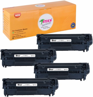 Tack Q2612A / 12A Pack Of 4 Nos Compatible Toner Cartridge for Laserjet Printer Black Ink Toner