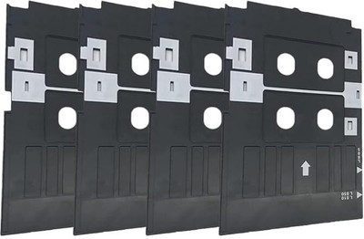 salaar PVC ID Card Tray 4pcs. For Inkjet Compitable for L800, L805, L810, L850 Printers Black Ink Cartridge