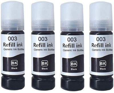 canoff 003,001 Refill Ink BK. for L3110,L3150,L3250,L3252,L3115,L3116 Printer Black Ink Bottle