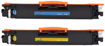 Smart Toner Cartridge CE311A Cyan/CE312A Yellow Compatible For Color-laserjet Cp1025,Cp1025nw,M175a Yellow Ink Toner