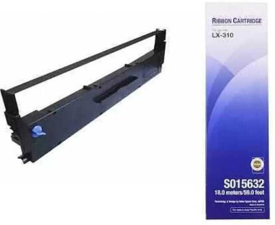 idencis Epso.n LX 310 Ribbon Cartridge Pack of 1 Black White Ink Toner