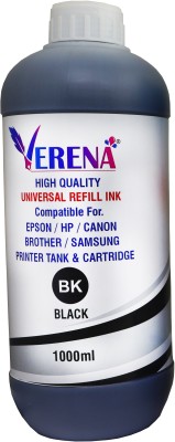 verena Refill Ink for HP, Epson, Canon, Brother and All Inkjet Printers 1000 ML Black Ink Bottle