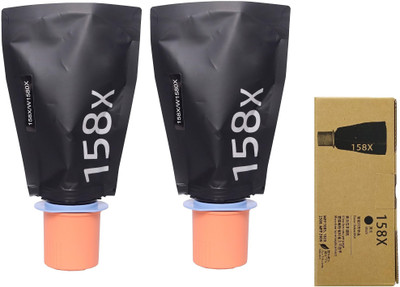 canoff 158X/W1580X Cartridge Compatible HP LaserJet Tank MFP2606/1005/2506/1020w PACK 2 Black Ink Toner