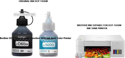 BROTHE Brother DCP-T426W Multi Function WIFI Ink Tank Color Printer Black & Cyan Ink Bottle