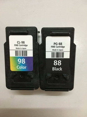 verena PG-88 & CL-98 with Canon Pixma E500 E510 E600 E610 Printers Black + Tri Color Combo Pack Ink Cartridge