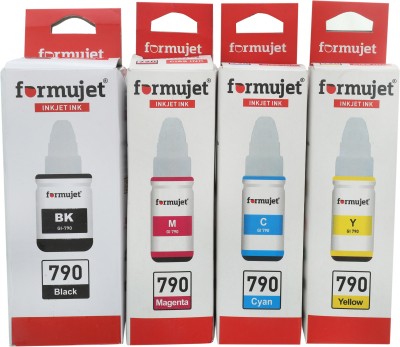 Formujet GI 790 Refill Ink for Canon G1000, G1010, G2000, G2002, G2010, G2012,G3000,G3010 Black + Tri Color Combo Pack Ink Bottle
