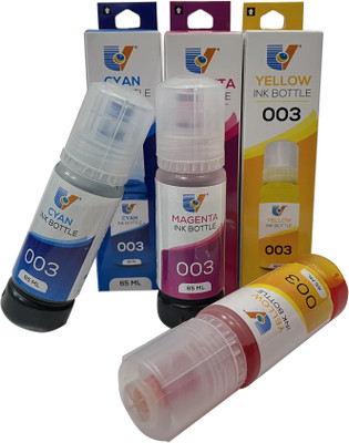 uv infotech EP 003 REFILL INK COMPATIBLE FOR L3100 L3101 L3110 L3150 SERIES 65ML EACH BOTTLE Tri-Color Ink Bottle