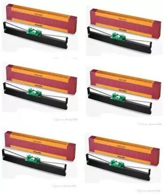 INKTECH PR2 Ribbon cartridge for Olivetti PR2 DMP, Pr2e PR2 (Pack of 6) Black Ink Cartridge