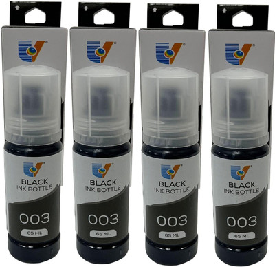 uv infotech Ep 003 Refill Ink Compatible For Ink Tank L3100/L3101/L3110/L3150 SERIES - 65ML Black Ink Bottle