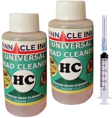 Pinnacle Ink Head Cleaning Solution Liquid For Inkjet Print Head And Cartridges White Ink Bottle