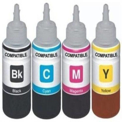 DarkTone 8A Ink Cartridge Black + Tri Color Combo Pack Ink Bottle