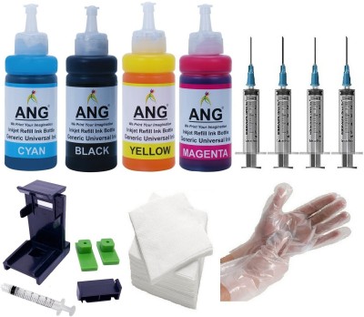 Ang Refill ink for Canon 88 & 98 Ink Pixma E500 510 600 610 Printers Black + Tri Color Combo Pack Ink Cartridge