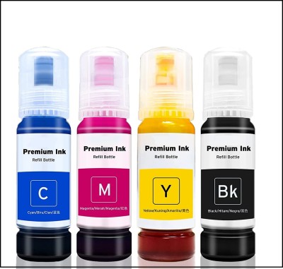 PRINTIFY INK POINT Refill Ink 003 Compatible with Epson Printers L3110, L3150, L519 Black + Tri Color Combo Pack Ink Bottle
