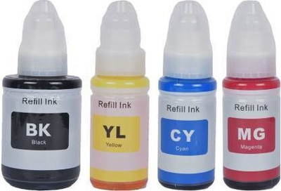 hundan GI790 Ink compatible for PIXMA G1000 G1010 G2000 PRINTER(PACK OF 4) Black + Tri Color Combo Pack Ink Bottle hundan GI790 Ink compatible for PIXMA G1000 G1010 G2000 PRINTER(PACK OF 4) Black + Tri Color Combo Pack Ink Bottle