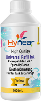 HYNEAR Brother Refill Ink (1000ml) BTD60BK,BT5000C,BT5000M,BT5000Y Bro. Printers Yellow Ink Bottle