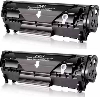 Kosh Easy Refill 12A /Q2612A Toner Cartridge Compatible for HP Laserjet Printers Black Ink Toner